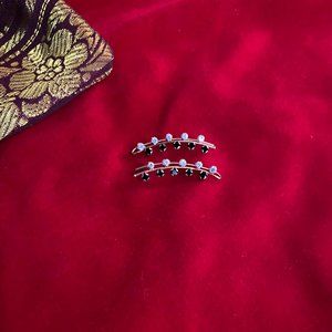 Women's sapphire and diamond earrings